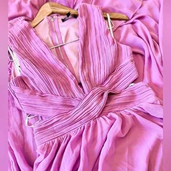 NWOT Vivid Imagination Lilac Cutout Maxi Dress